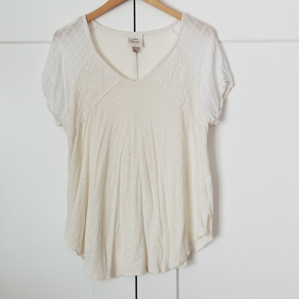 White/ivory top